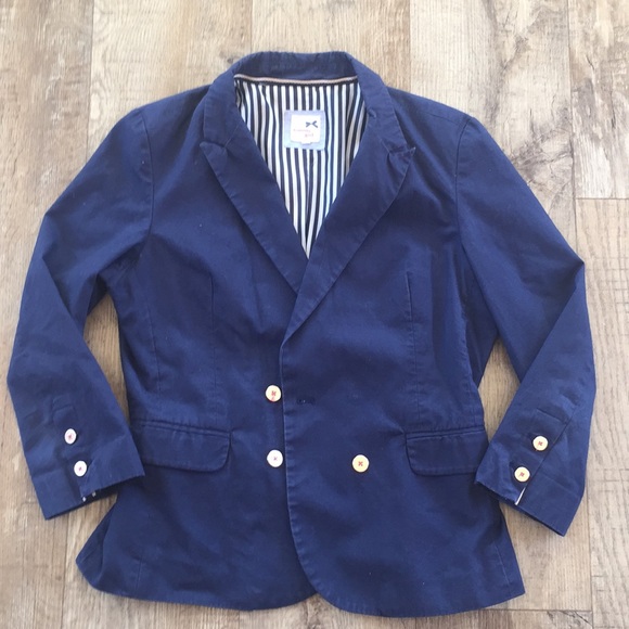 Tommy Hilfiger Jackets & Blazers - TOMMY HILFIGER Dark Blue w/ fuchsia accent Blazer